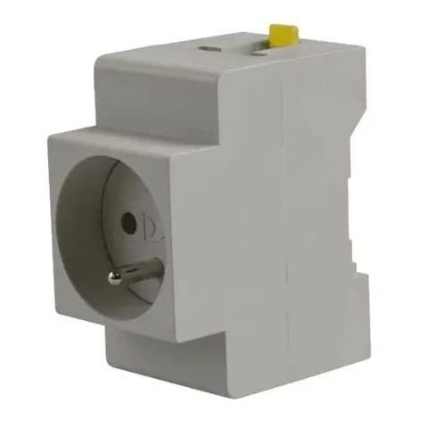 Pawbol Enchufe con puesta a tierra para riel TH M.06-16A/250V GPV-401-218