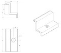 Pinza final H30 aluminio 6060 orificio M8 pintado PV-03-30 (3)