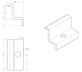 Pinza final H32 aluminio 6060 orificio M8 pintado PV-03-31 (3)