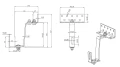 Gancho de techo Vario 3x Ajustable Acero inoxidable A2 1.4301 304 145mm PV-08-31-A2 (2)