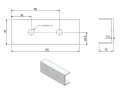 Conector de Perfil 12 cm Anodizado PV-18-05 (2)