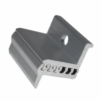 Pinza Final 30-50 mm M8 - Ajustable mediante ranuras correderas