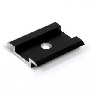 Pinza Intermedia - Agujero M8 - Aluminio 6060 - H8 Anodizado