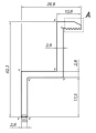 Pinza Final - Agujero M8 - Aluminio 6060 - H40 PV-03-09 (2)