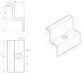 Pinza Final - Agujero M8 - Aluminio 6060 - H40 PV-03-09 (3)