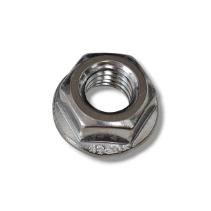 Tuerca hexagonal con brida M8 con serraciones DIN 6923