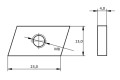 Inserto roscado M8 Tipo 28/15 Acero A2 bordes afilados GPV-11-01 (2)