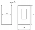 Abrazadera universal soporte conector para paneles de cerca marrón GPV-700-20 (3)