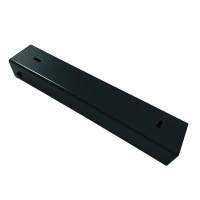Perfil en C - Conector para zócalo 300x55 negro