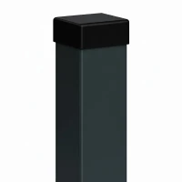 Poste de valla 80x80x2 mm, longitud 2,4 m, gris antracita