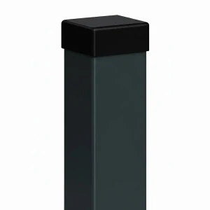 Poste de valla 80x80x2 mm, longitud 2,4 m, gris antracita