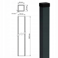 Poste de valla 80x80x2 mm, longitud 2,4 m, gris antracita GPV-700-73 (3)