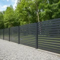 Poste de valla 80x80x2 mm, longitud 2,4 m, gris antracita GPV-700-73 (6)