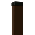 Poste de valla 60x40x1,2 mm, longitud 2,4 m, marrón GPV-700-68 (1)