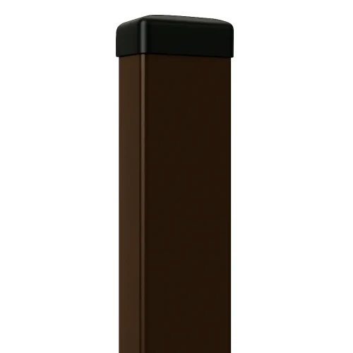 Poste de valla 60x40x1,2 mm, longitud 2,4 m, marrón GPV-700-68 (1)