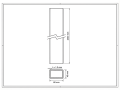 Poste de valla 60x40x1,2 mm, longitud 2,4 m, marrón GPV-700-68 (3)