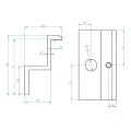 [RDY] Grapa final H40 L50 con pin de puesta a tierra aluminio PV-03-80 (2)