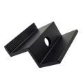 [RDY] Grapa final H40 L50 aluminio lacado negro para módulos fotovoltaicos PV-03-79 (3)