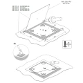 Placa de fijación para cubierta de tejado 375x375mm CWL PV-27-02 (7)