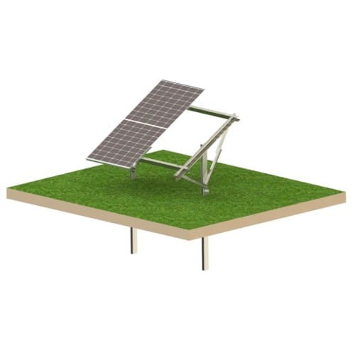 Estructura de suelo fotovoltaica Ultra Strong 2 paneles Sistema de montaje T1V GPV-T1V-US2 (1)