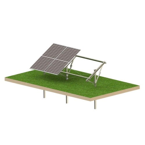 Estructura de suelo fotovoltaica Ultra Strong 4 paneles Sistema de montaje T1V GPV-T1V-US4 (1)