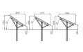 Estructura de suelo fotovoltaica Ultra Strong 4 paneles Sistema de montaje T1V GPV-T1V-US4 (3)