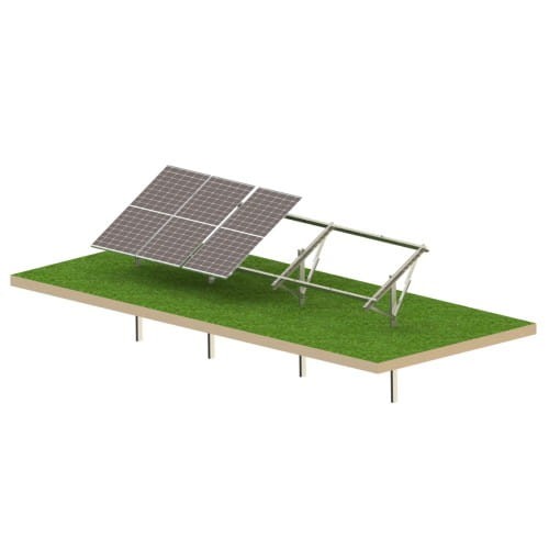 Estructura de suelo fotovoltaica Ultra Strong 6 paneles Sistema de montaje T1V GPV-T1V-US6 (1)