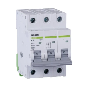 Interruptor magnetotérmico 6 kA, curva B, 10 A, 3 polos