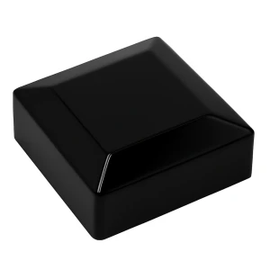Tapa cubierta capuchón tapón para poste de valla 100x100 negro