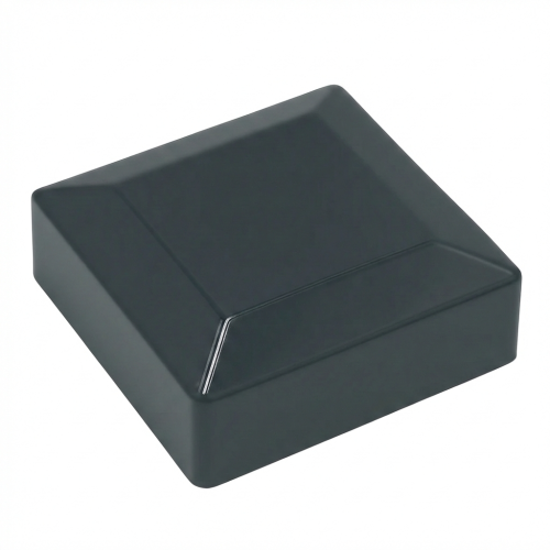 Tapa remate capuchón para poste de valla 100x100 grafito 000-133 (1)