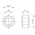 Tuerca hexagonal M8 DIN 934 A4-80 000-063 (3)