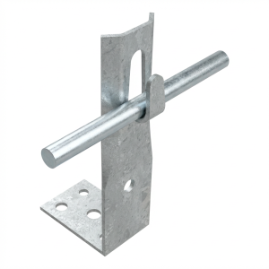 Soporte angular abrazadera h=8cm galvanizado galvánico