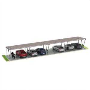 Cobertizo fotovoltaico VICA para 8 vehículos 4x2 módulos Carport