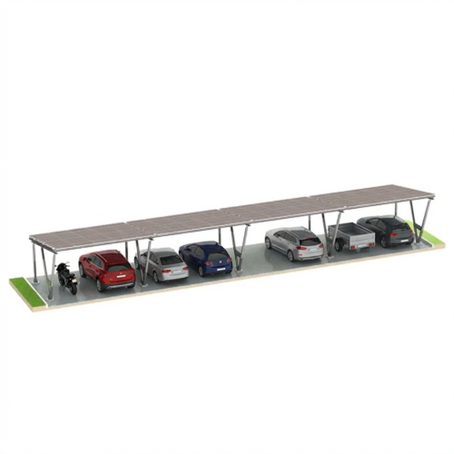 Cobertizo fotovoltaico VICA para 8 vehículos 4x2 módulos Carport GPV-105-08 (1)
