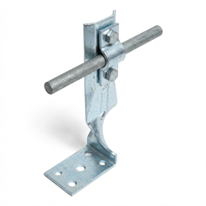 Soporte angular con placa de montaje h=7cm galvanizado electrolítico