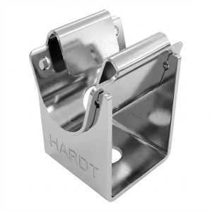 Poste bajo para alambre h=15mm acero inoxidable resistente a ácidos