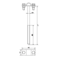 Soporte para alambre atornillable h=12cm galvanizado 000-150 (2)