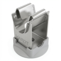 Poste bajo para alambre con base de plástico h=20mm acero inoxidable resistente a ácidos 000-149 (1)