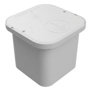 Caja de control subterránea 200x200x165mm de plástico