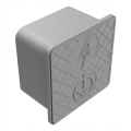 Caja de control de pared 150x150x100mm de plástico gris 000-173 (1)