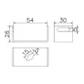 Soporte para fleje B hasta 50x4mm acero galvanizado electrolíticamente 000-172 (2)