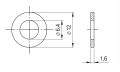 Arandela M6 DIN 125 A2 140 HV 6.4 - 1000 unidades 000-078 (2)