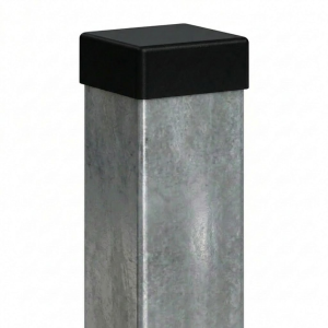 Poste de valla 100x100x2 mm, longitud 2,4 m, galvanizado