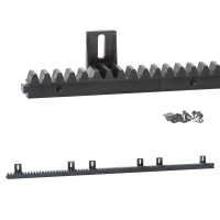 Cremallera para puertas correderas autoportantes Plástico L1000X20 hasta 800 kg