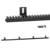 Cremallera de nylon para puertas correderas L1000x18 mm hasta 600 kg