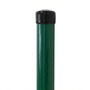 Poste de valla Fi 42,4x1,2, longitud 2,3 m, verde RAL 6005