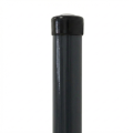 Poste de valla Fi 48,3x1,5, longitud 2,3 m, grafito RAL 7016 000-227 (1)