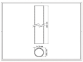Poste de valla Fi 48,3x1,5, longitud 2,3 m, grafito RAL 7016 000-227 (2)