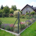Poste de valla Fi 48,3x1,5, longitud 2,3 m, grafito RAL 7016 000-227 (4)