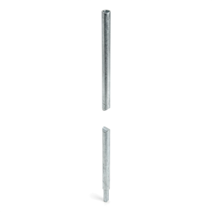Electrodo de tierra plegable con cono Morse Fi16×1500 mm – acero galvanizado en caliente